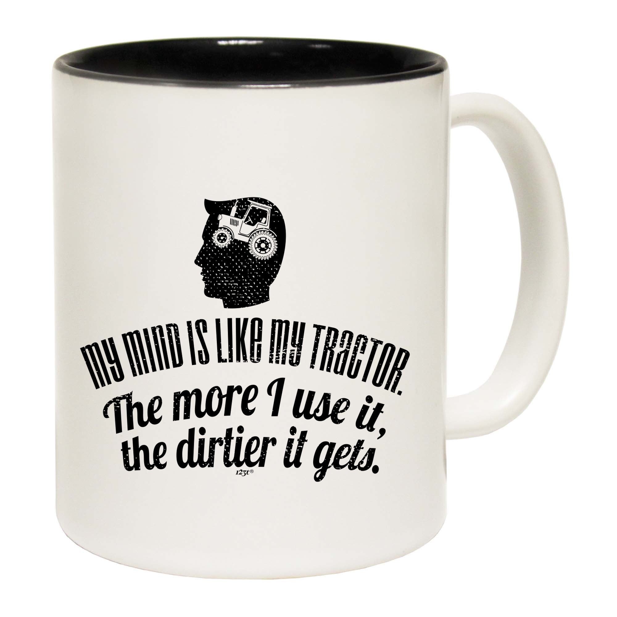 My Mind Is Like My Tractor Dirtier It Gets - Funny Coffee Mug