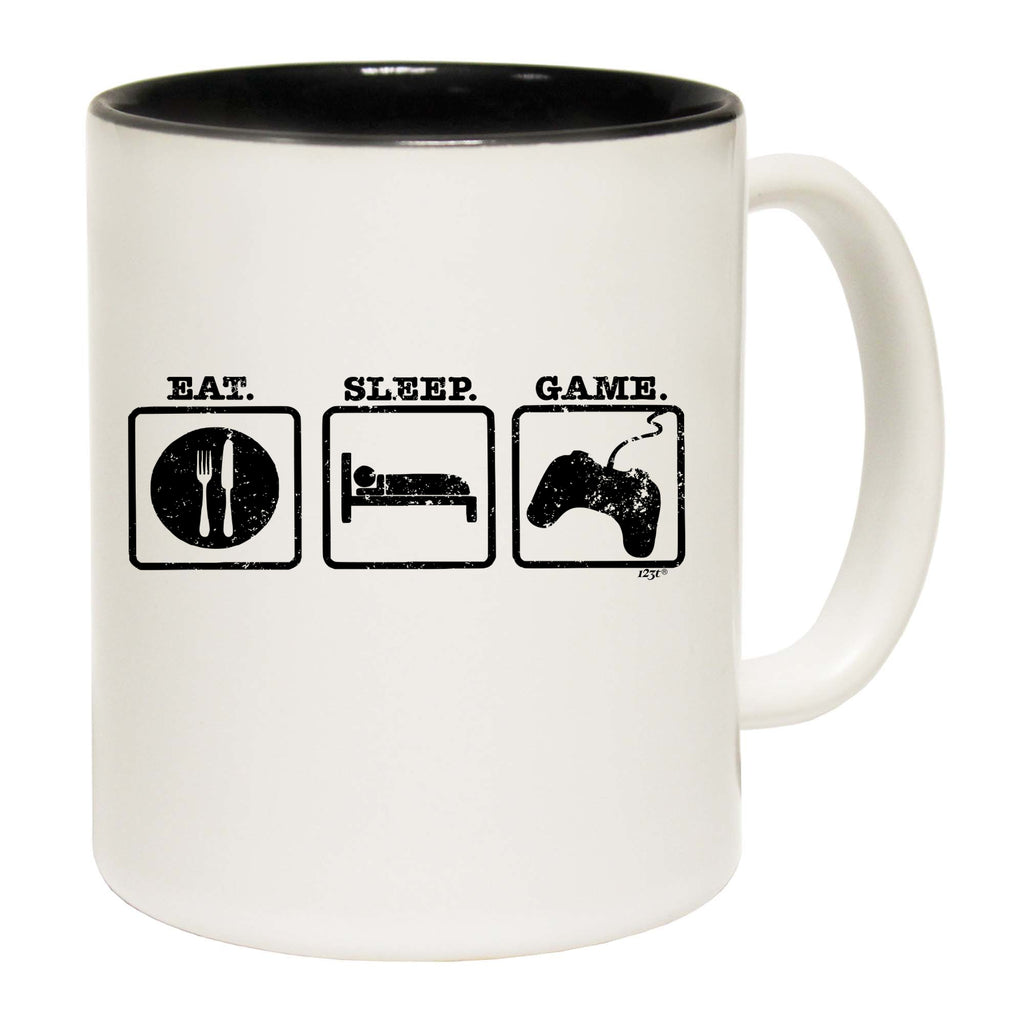 Eat Sleep Game - Funny Coffee Mug Cup
