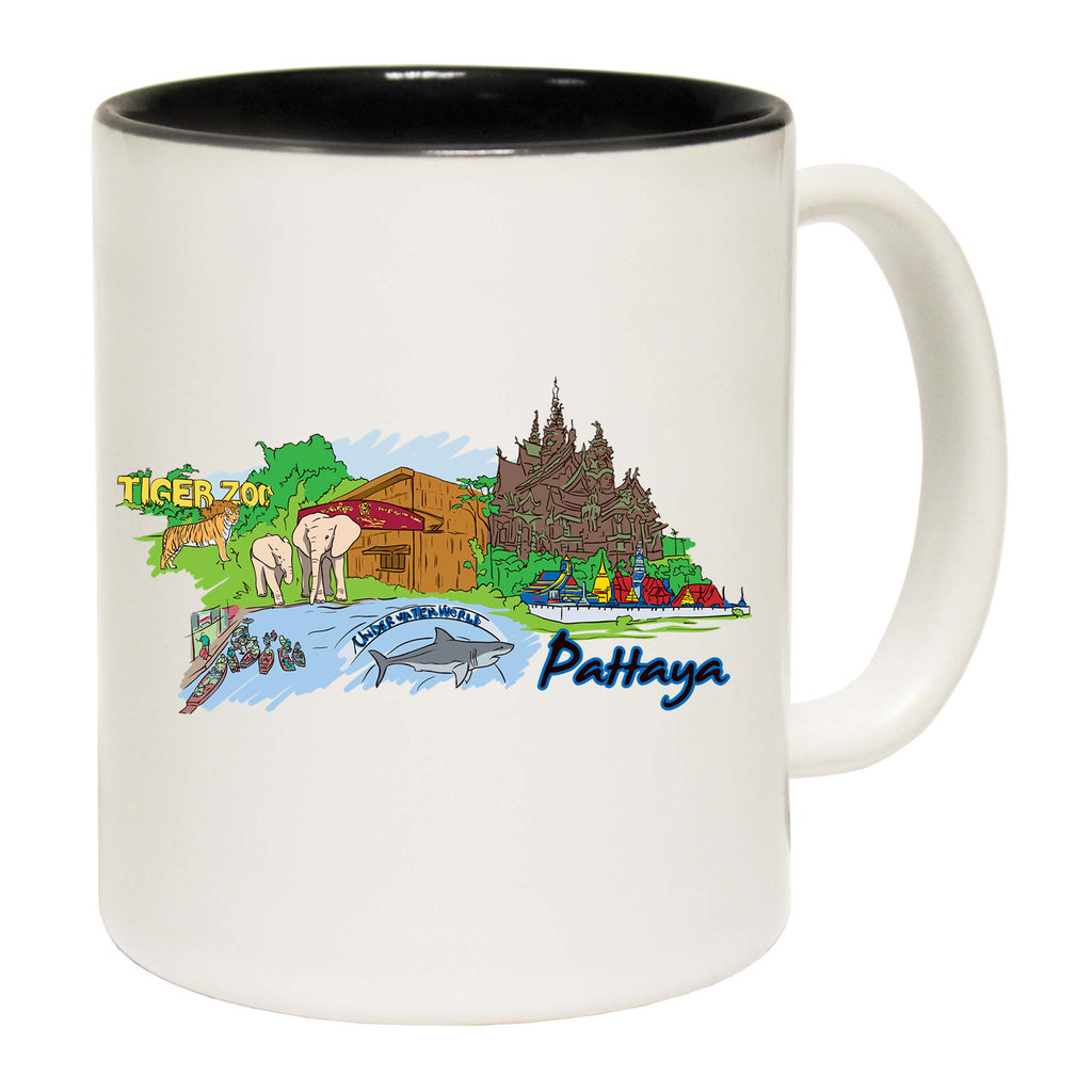 Pattaya Thailand Country Flag Destination - Funny Coffee Mug