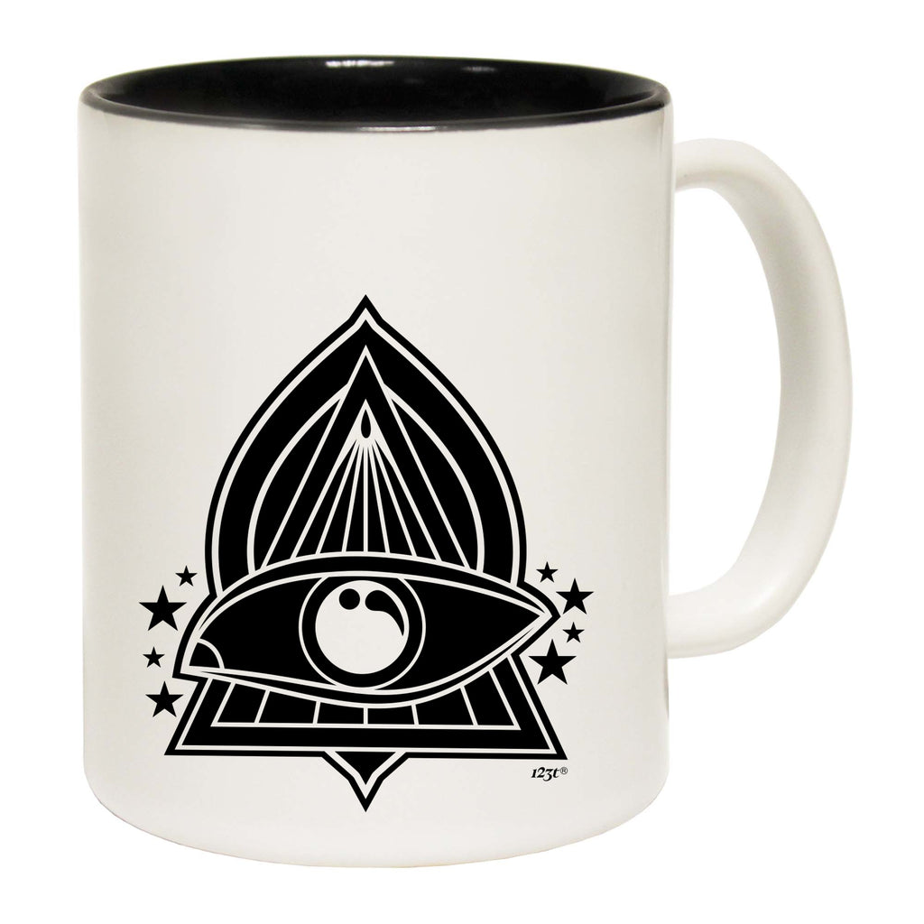 Festival Triangle Eye White - Funny Coffee Mug Cup