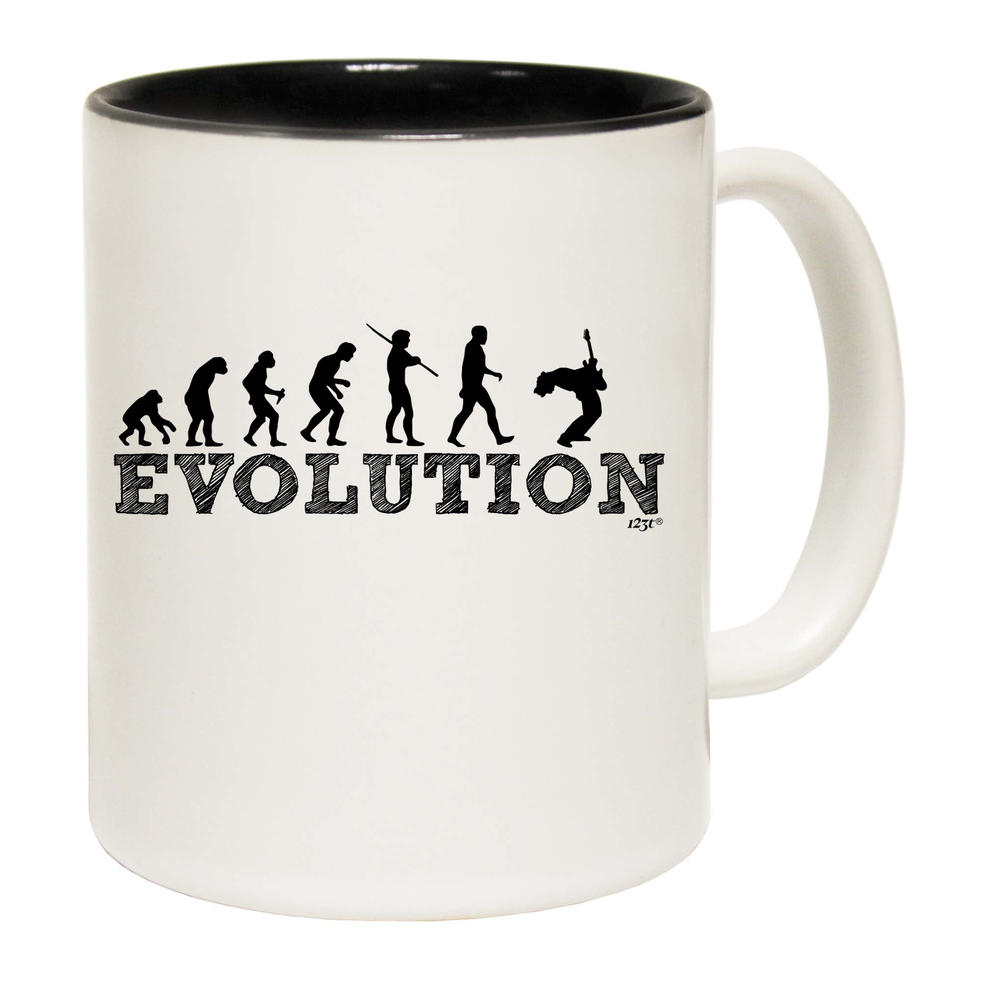 Evolution Guitar - Funny Coffee Mug Cup