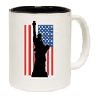 Statue Liberty New York Usa Flag - Funny Coffee Mug