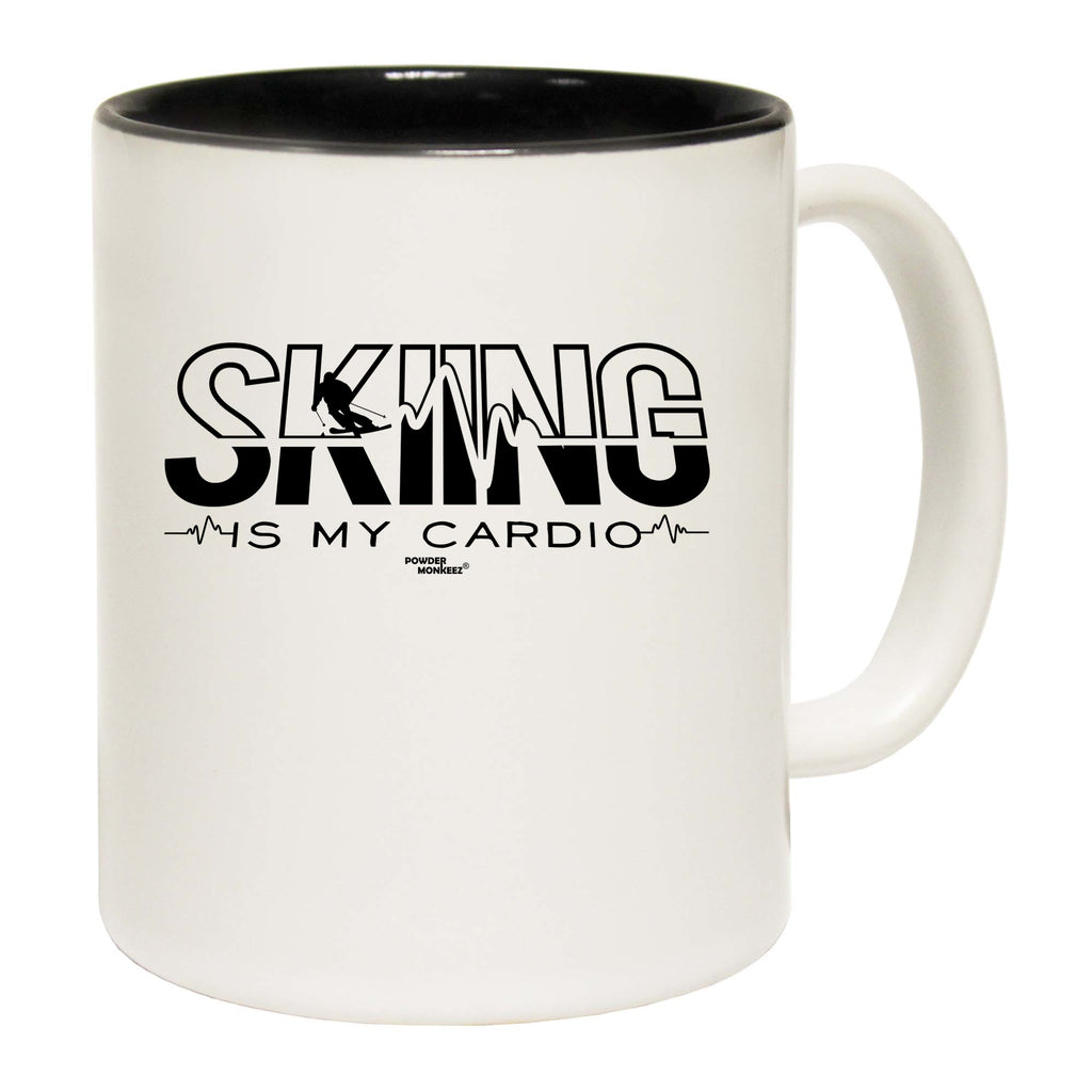 Pm Skiing Is My Cardio - Funny Coffee Mug