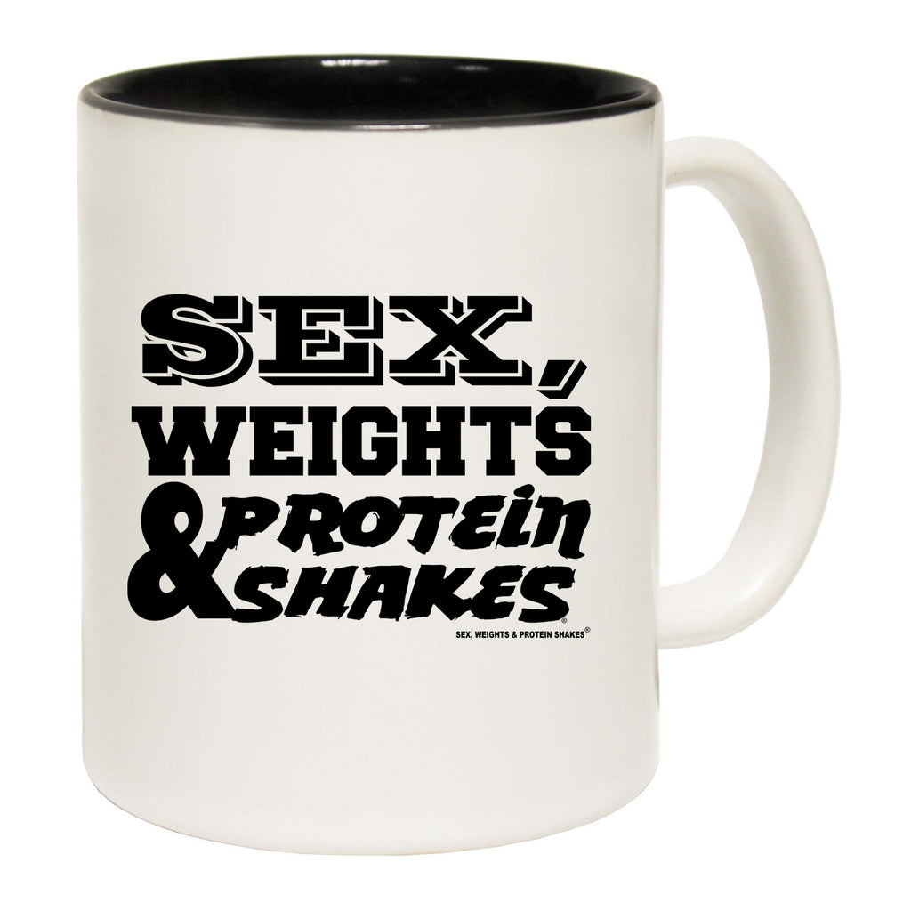 Swps Sex Weights Protein Shakes D1 White - Funny Coffee Mug