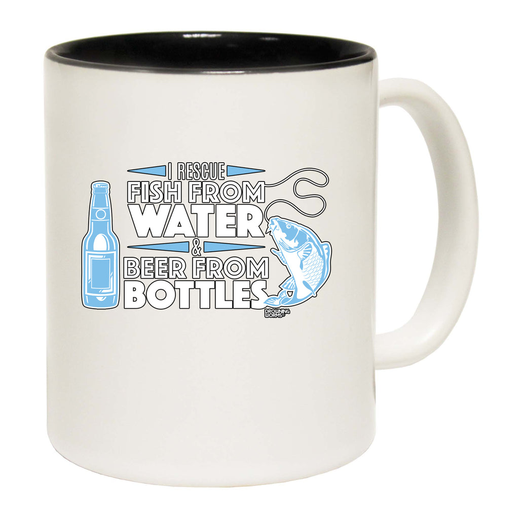 Dw I Rescue Fish From Water And Beer - Funny Coffee Mug