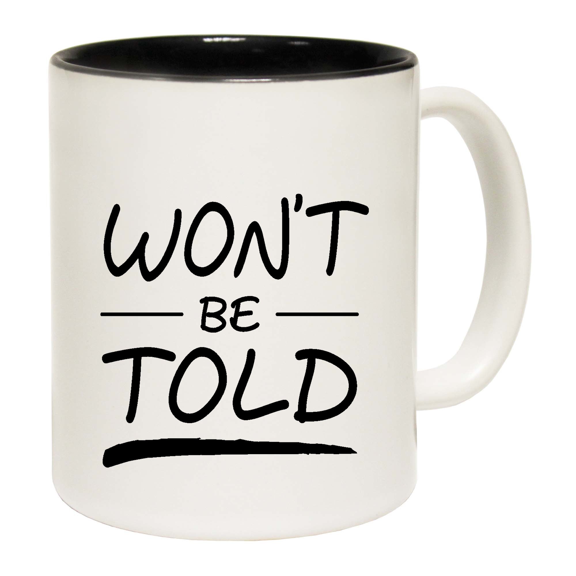 Wont Be Told - Funny Coffee Mug