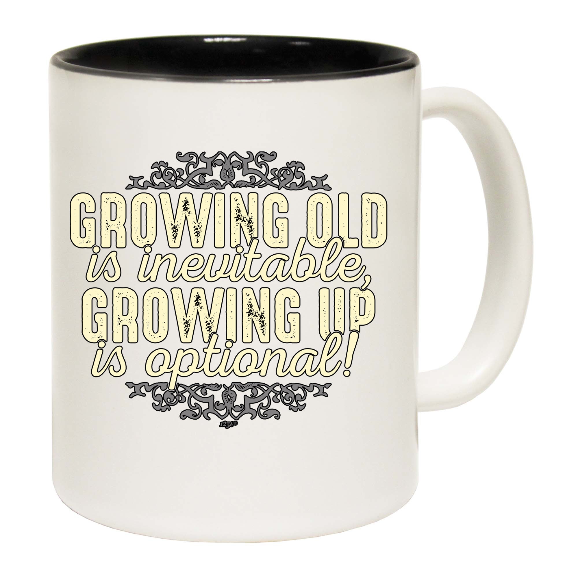 Growing Old Is Inevitable - Funny Coffee Mug Cup