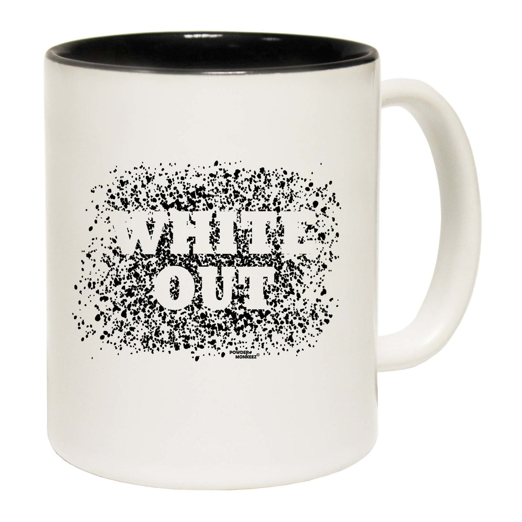 Skiing Snowboarding White Out - Funny Coffee Mug