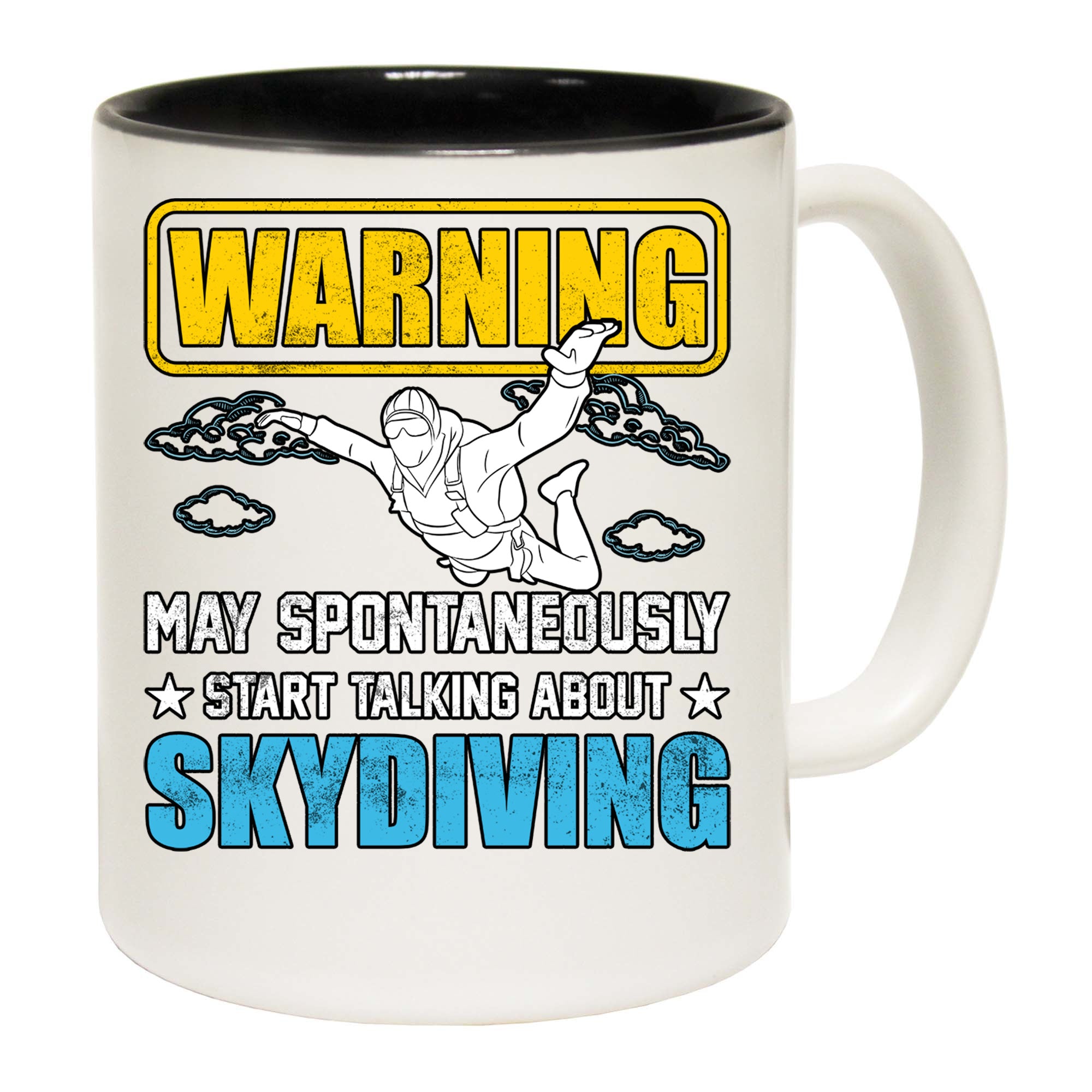 Warning May Start Talking About Skydiving - Funny Coffee Mug