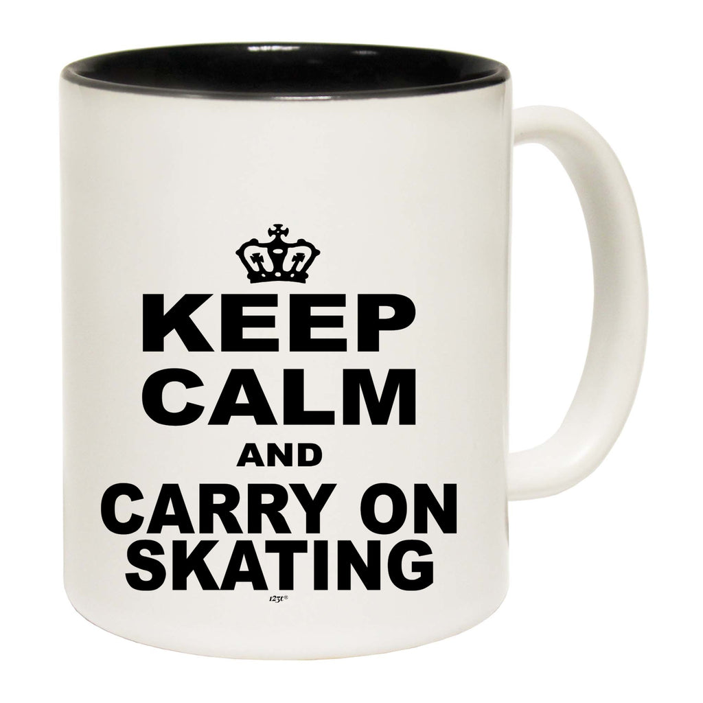Keep Calm And Carry On Skating - Funny Coffee Mug