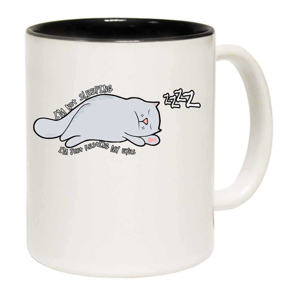 Im Not Sleeping Cat - Funny Coffee Mug Cup