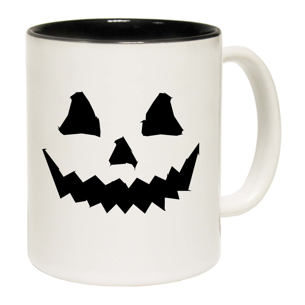 Halloween Pumpkin Face Black - Funny Coffee Mug