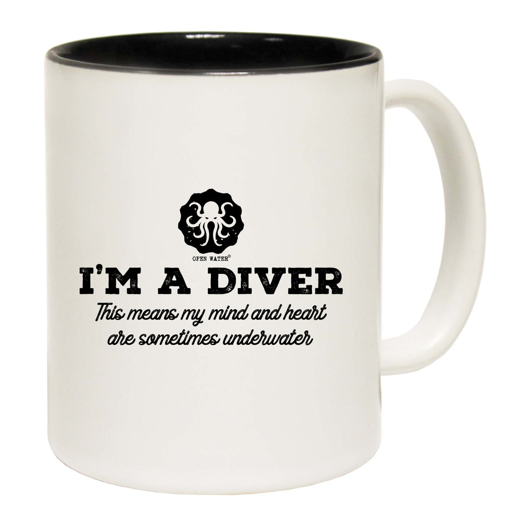 Ow Im A Diver Underwater - Funny Coffee Mug