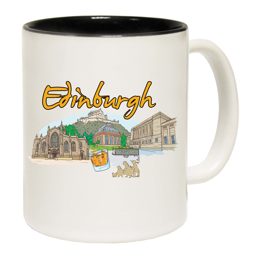Edinburgh Scotland Country Flag Destination - Funny Coffee Mug