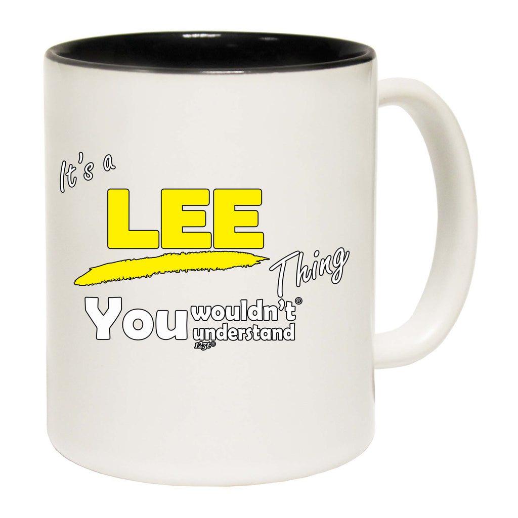 Lee V1 Surname Thing - Funny Coffee Mug