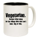 Vegetarian Ancient Tribal Slang - Funny Coffee Mug