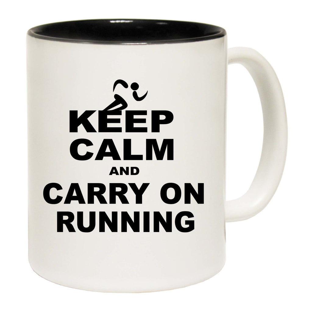 Keep Calm And Carry On Running - Funny Coffee Mug