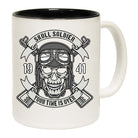 Skull Soldier Your Time Is Over Fashion - Funny Coffee Mug
