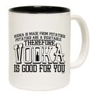 Vodka Is Made From Potatoes - Funny Coffee Mug