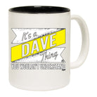 Dave V2 Surname Thing - Funny Coffee Mug Cup