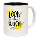 Lemons Look But Dont Touch - Funny Coffee Mug
