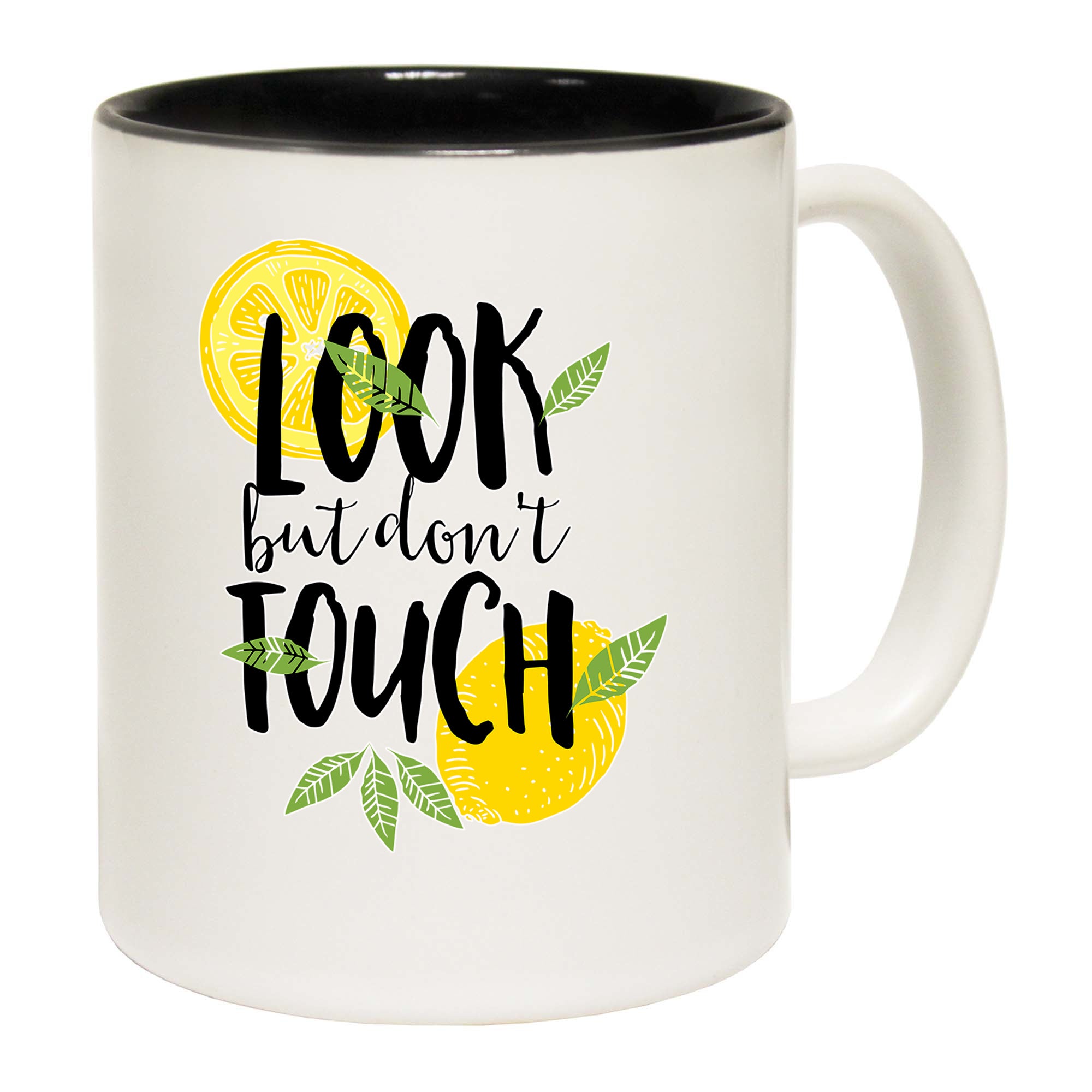 Lemons Look But Dont Touch - Funny Coffee Mug