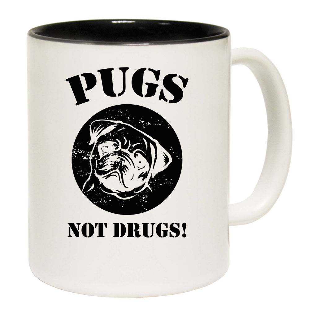Pugs Not Drugs V2 Dogs Dog Pet Animal - Funny Coffee Mug