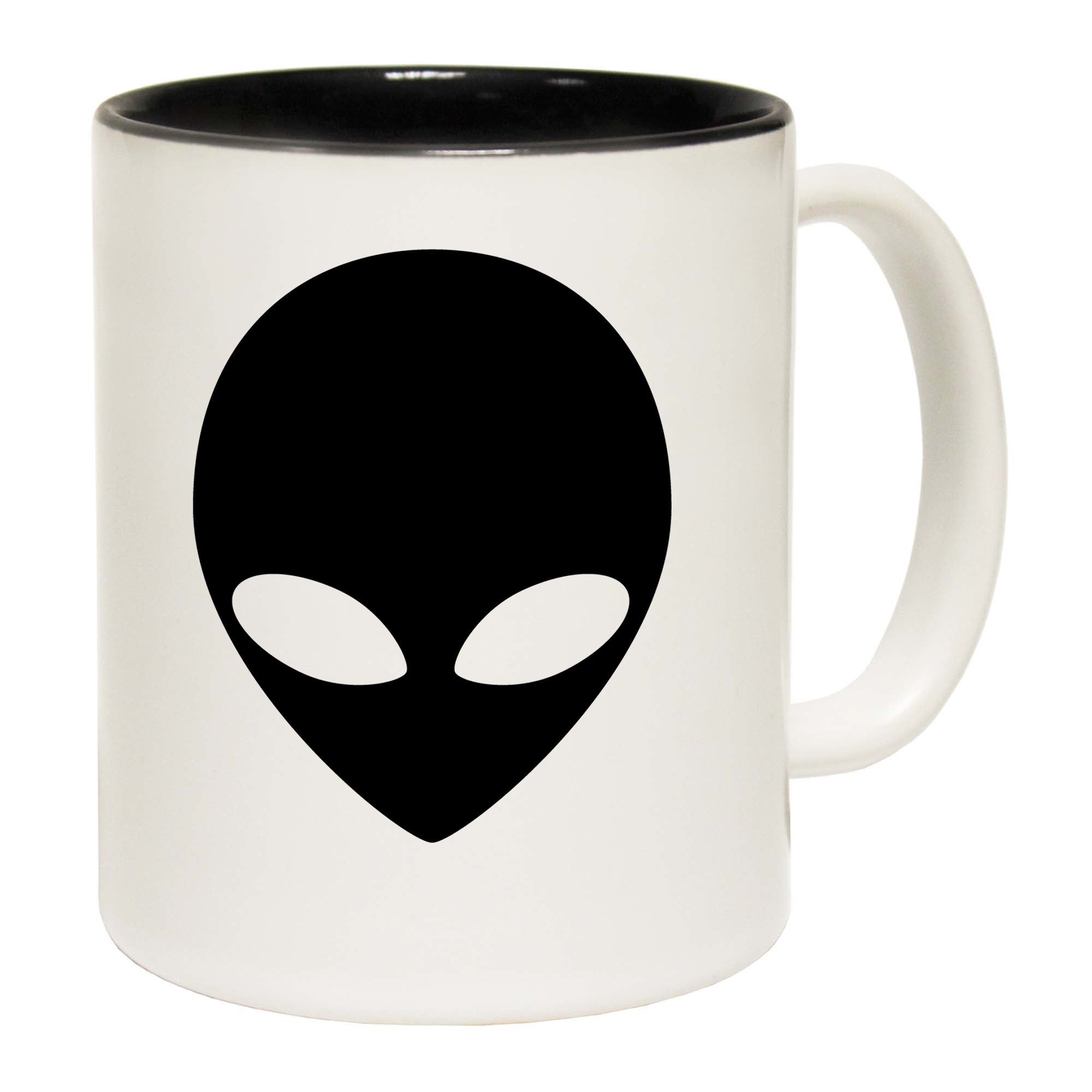 Alien Head Black - Funny Coffee Mug