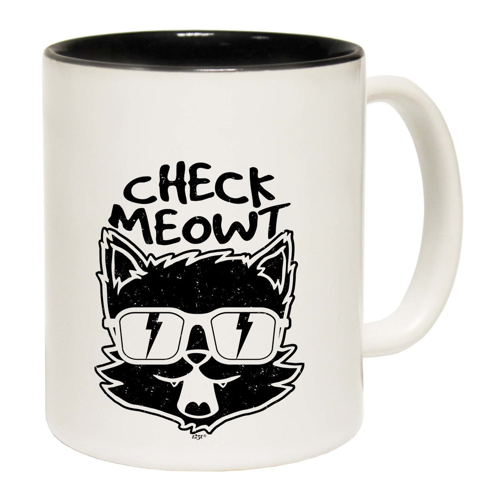 Check Meowt Cat - Funny Coffee Mug Cup