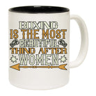 Boxing The Most Beautiful Thing After Women - Funny Coffee Mug