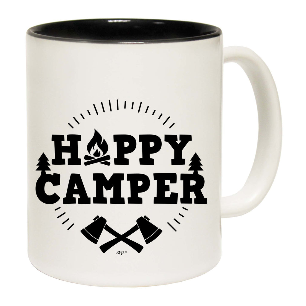 Happy Camper Camping - Funny Coffee Mug Cup
