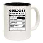 Geologist Nutrition Facts - Funny Coffee Mug