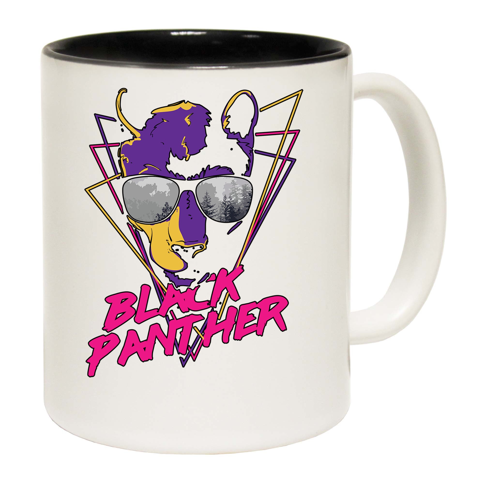 Black Panther Retro - Funny Coffee Mug