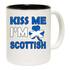 Kiss Me Im Scottish Scotland Flag Lucky - Funny Coffee Mug