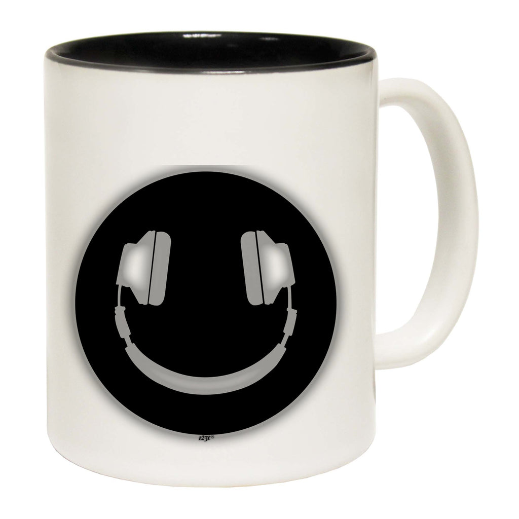 Headphone Smile Glow In The Dark - Funny Coffee Mug Cup