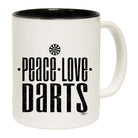 Peace Love Darts - Funny Coffee Mug