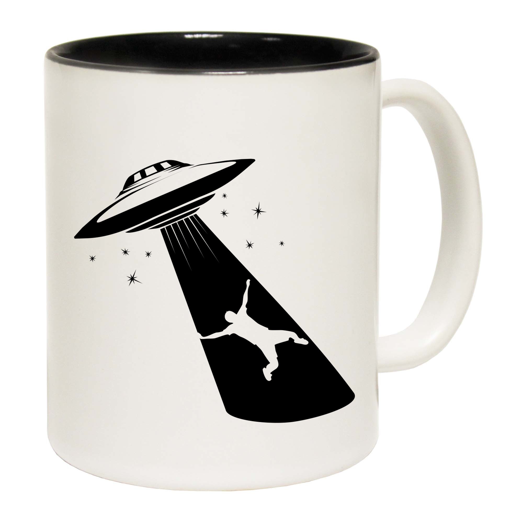 Ufo Abduction White - Funny Coffee Mug