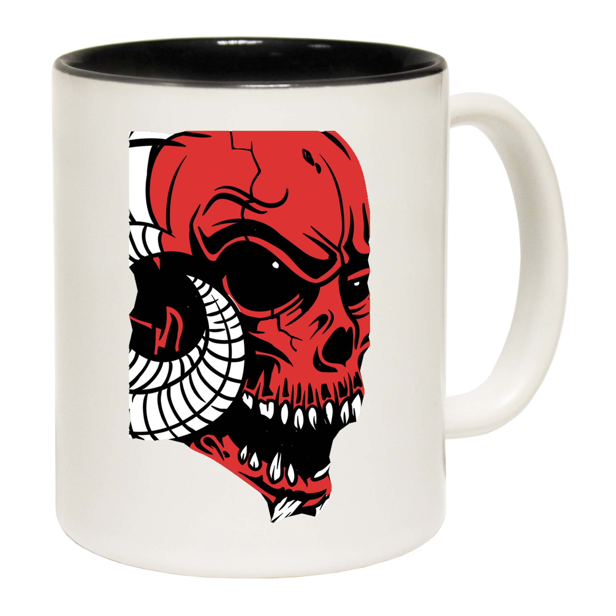 Horned Skull Fashion - Funny Coffee Mug