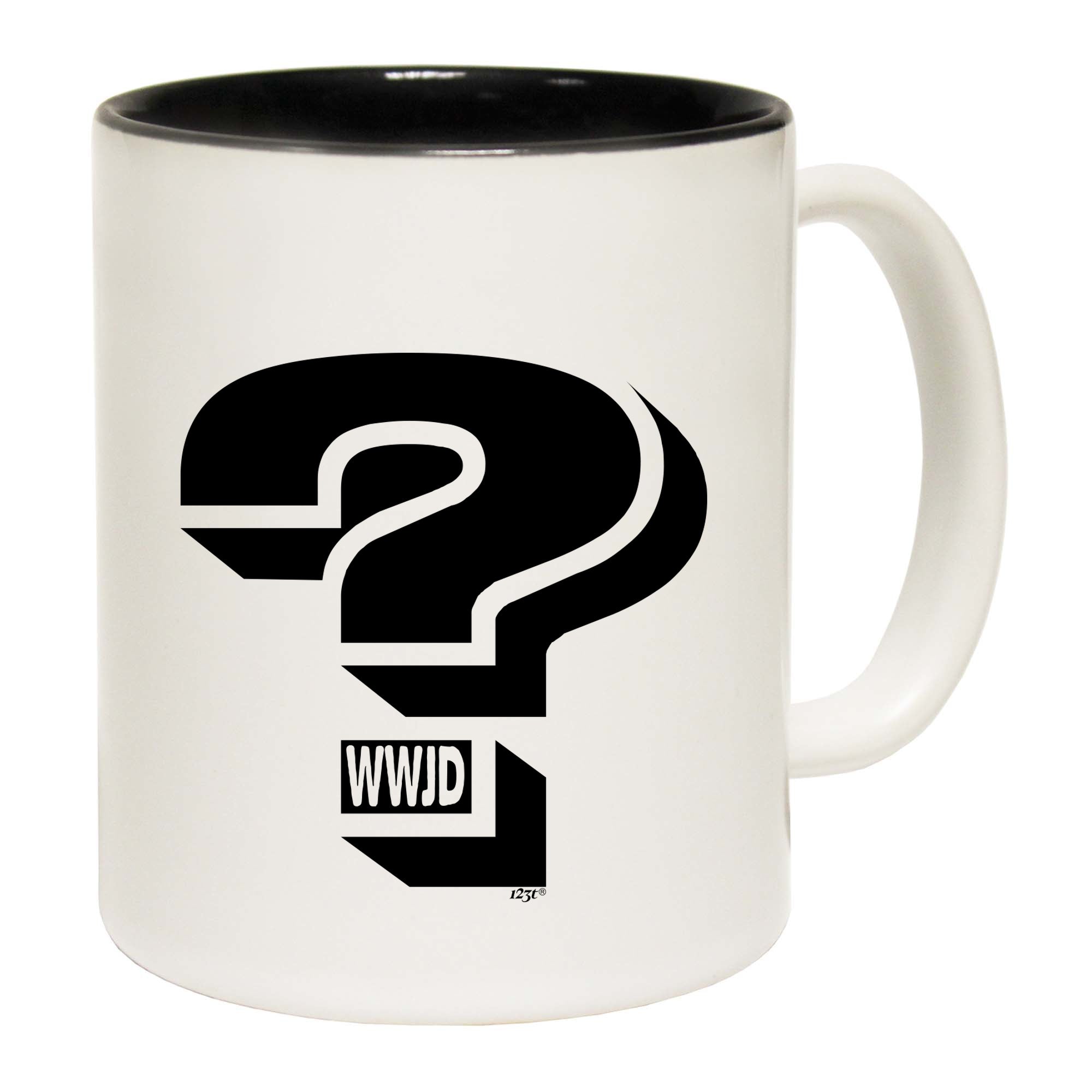 What Would Jesus Do Question Mark - Funny Coffee Mug