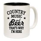 Country Music And Beer - Funny Coffee Mug