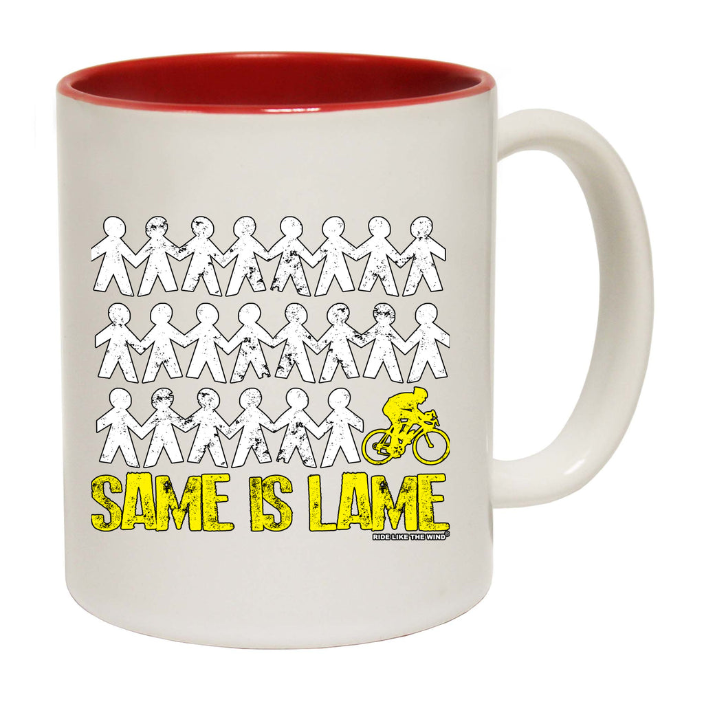 Rltw Same Is Lame Cyclist - Funny Coffee Mug