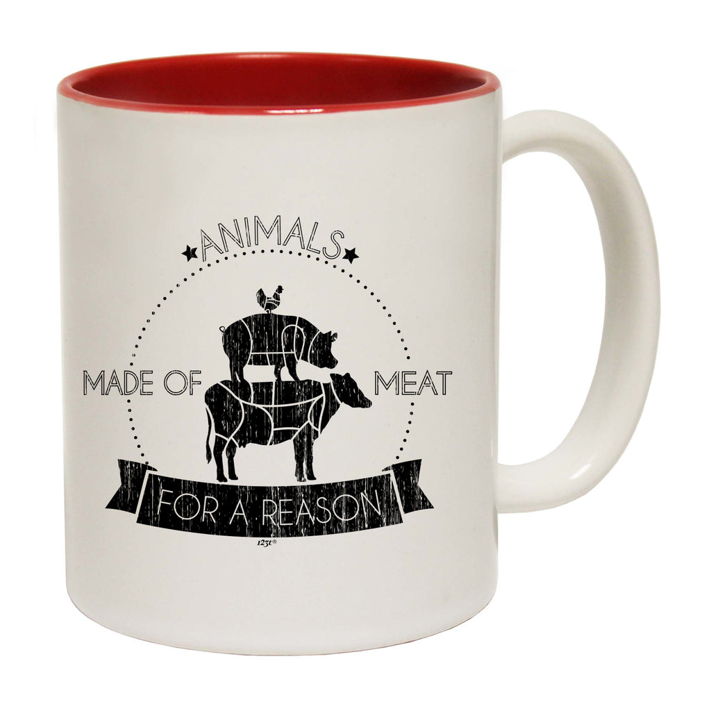 Animals Made Of Meat For A Reason - Funny Coffee Mug Cup
