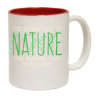 The Closer Get To Nature Further From Idiots - Funny Coffee Mug