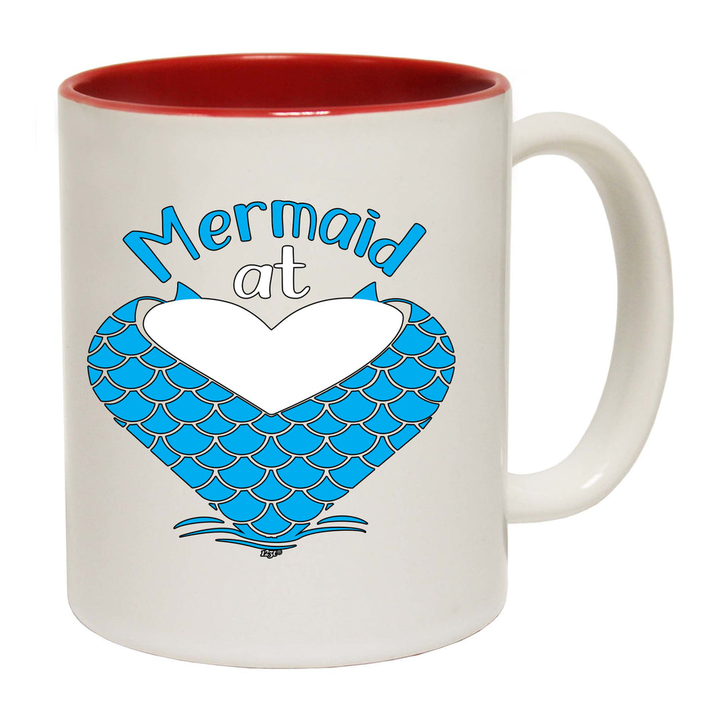 Mermaid At Heart - Funny Coffee Mug