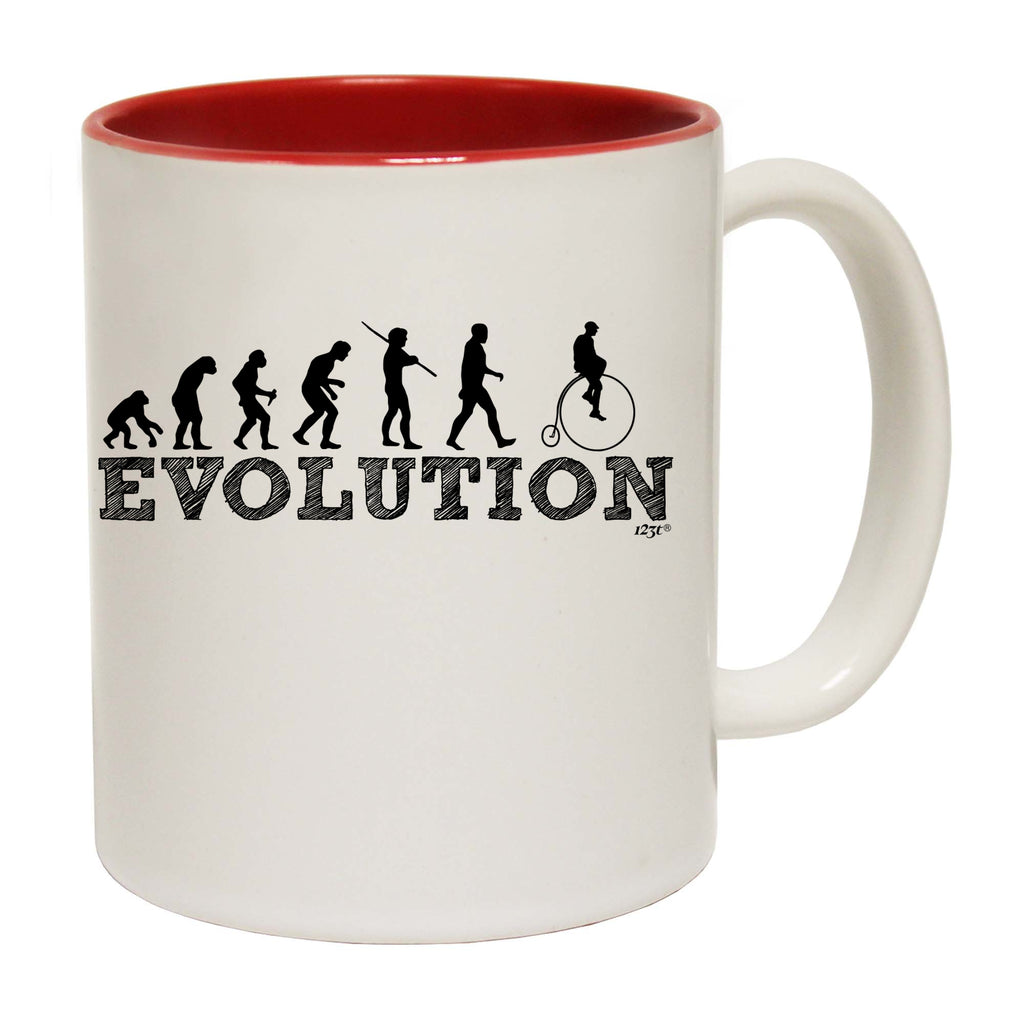 Evolution Penny Fathing - Funny Coffee Mug Cup