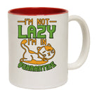 Cat Im Not Lazy Im In Quarantine - Funny Coffee Mug