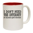 Dont Need The Internet My Girlfriend - Funny Coffee Mug Cup