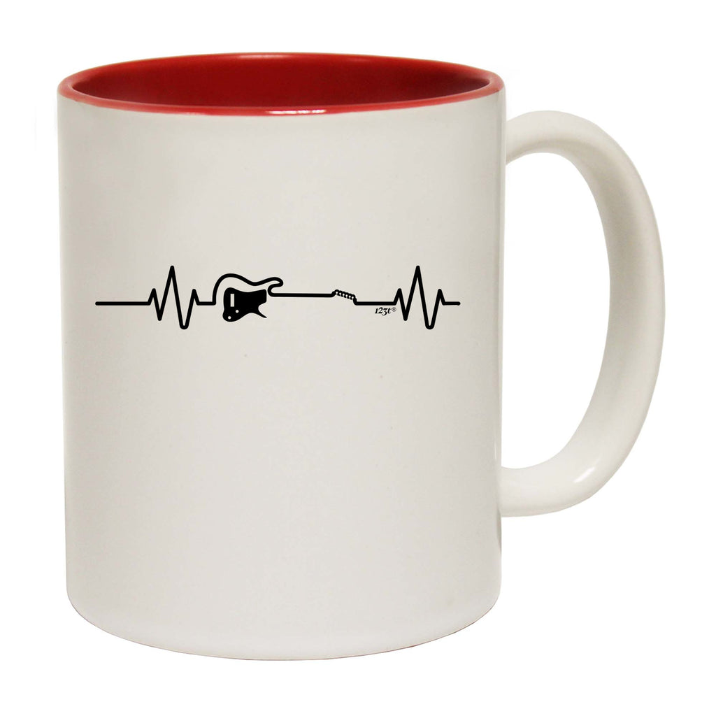 Electric Guitar Pulse Music - Funny Coffee Mug
