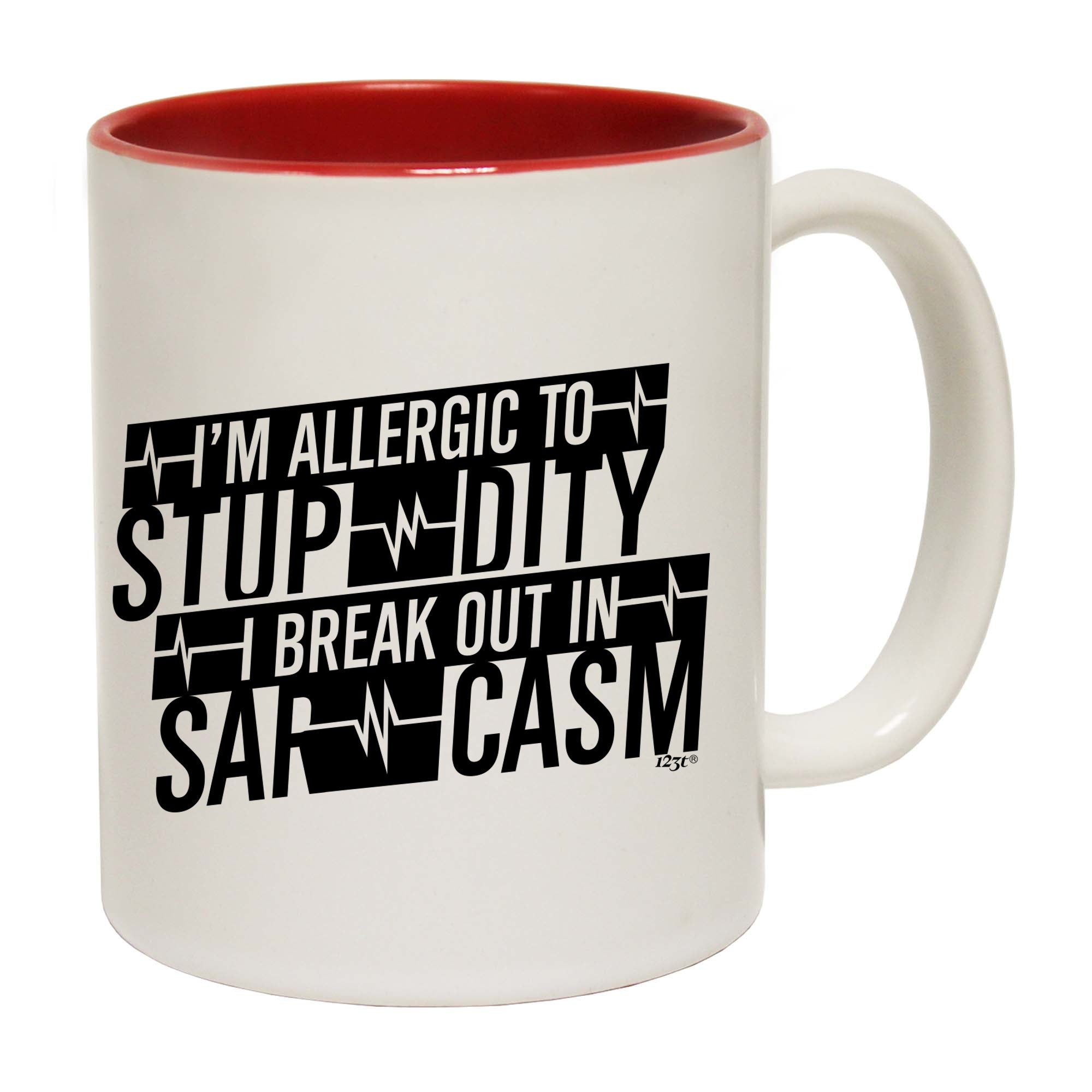 Im Allergic To Stupidity Break Out - Funny Coffee Mug Cup