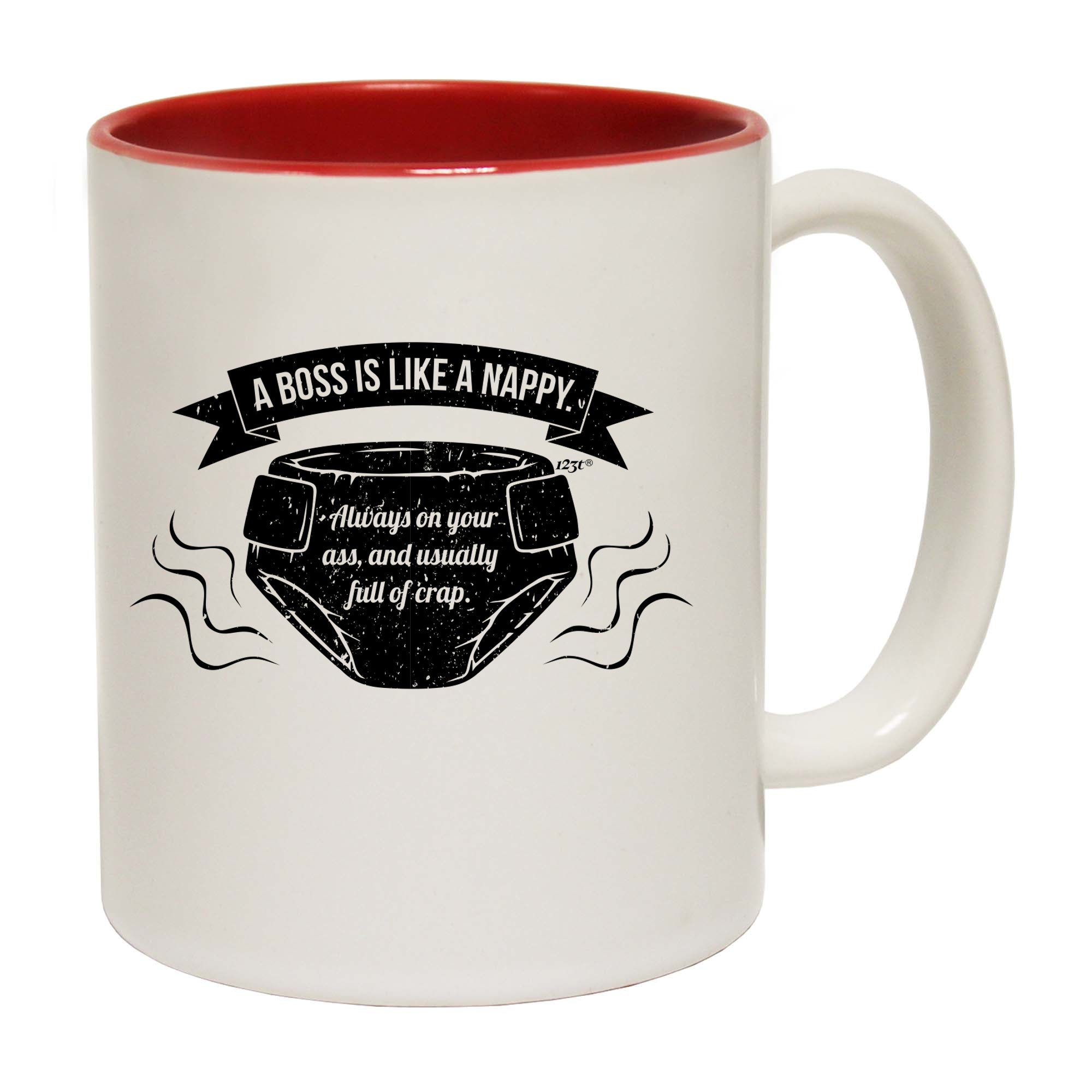A Boss Is Like A Nappy - Funny Coffee Mug Cup